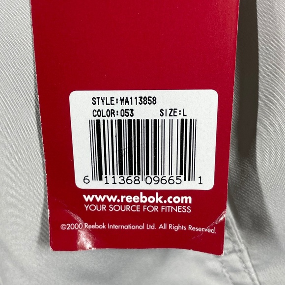 NEW Reebok Shorts Womens Large gray gym athletic sports vintage y2k - Picture 4 of 9